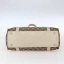 GUCCI GG Canvas Tote Bag Beige Gold 141470 Auth bs33022-5
