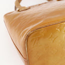 LOUIS VUITTON Monogram Vernis Houston Hand Bag Beige M91004 LV Auth bs33024-17