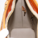 LOUIS VUITTON Monogram Vernis Houston Hand Bag Beige M91004 LV Auth bs33024-20