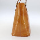 LOUIS VUITTON Monogram Vernis Houston Hand Bag Beige M91004 LV Auth bs33024-3