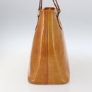 LOUIS VUITTON Monogram Vernis Houston Hand Bag Beige M91004 LV Auth bs33024-4