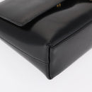 GUCCI Shoulder Bag Patent leather Black Gold 007 3444 0282 Auth bs33025-14