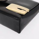 GUCCI Shoulder Bag Patent leather Black Gold 007 3444 0282 Auth bs33025-15