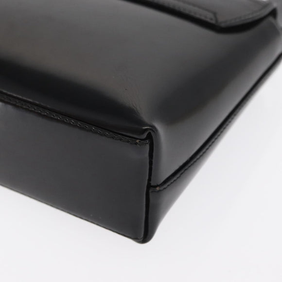 GUCCI Shoulder Bag Patent leather Black Gold 007 3444 0282 Auth bs33025