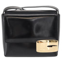 GUCCI Shoulder Bag Patent leather Black Gold 007 3444 0282 Auth bs33025-13