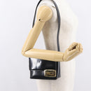 GUCCI Shoulder Bag Patent leather Black Gold 007 3444 0282 Auth bs33025-23