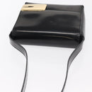 GUCCI Shoulder Bag Patent leather Black Gold 007 3444 0282 Auth bs33025-6