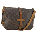 LOUIS VUITTON Monogram Saumur 30 Shoulder Bag M42256 LV Auth bs33030-1