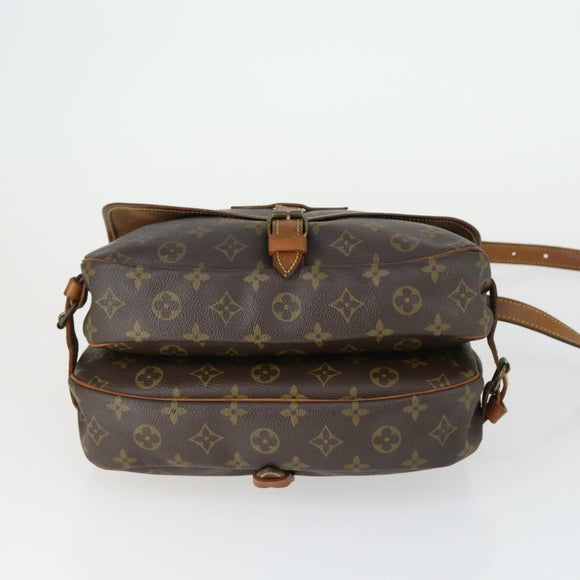 LOUIS VUITTON Monogram Saumur 30 Shoulder Bag M42256 LV Auth bs33030