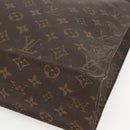 LOUIS VUITTON Monogram Sac Plat Hand Bag M51140 LV Auth bs33031-9