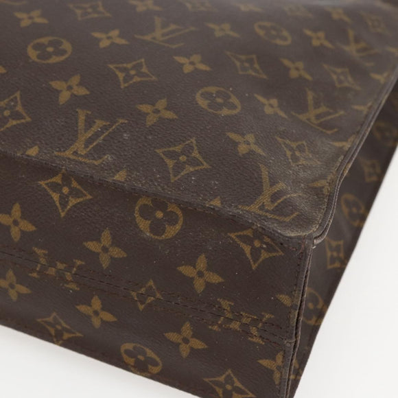 LOUIS VUITTON Monogram Sac Plat Hand Bag M51140 LV Auth bs33031