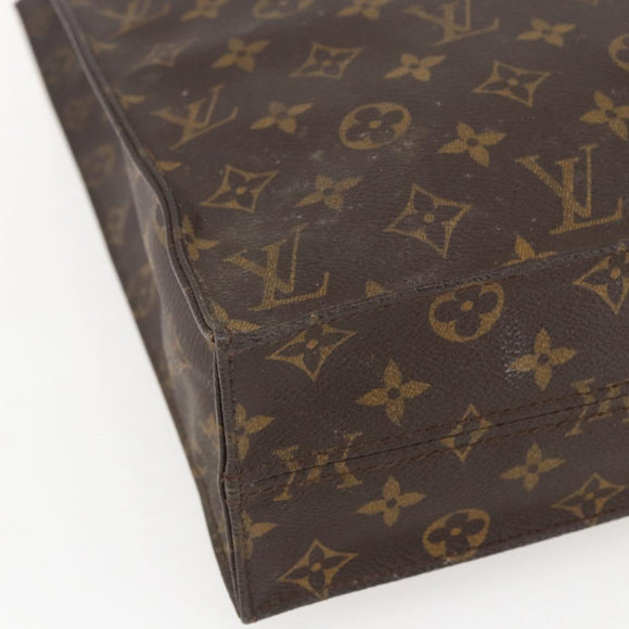 LOUIS VUITTON Monogram Sac Plat Hand Bag M51140 LV Auth bs33031