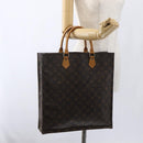 LOUIS VUITTON Monogram Sac Plat Hand Bag M51140 LV Auth bs33031-19