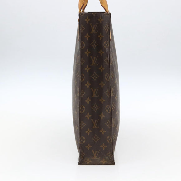 LOUIS VUITTON Monogram Sac Plat Hand Bag M51140 LV Auth bs33031
