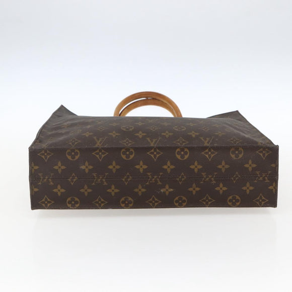LOUIS VUITTON Monogram Sac Plat Hand Bag M51140 LV Auth bs33031