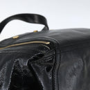 SAINT LAURENT Tragetasche Lackleder Schwarz Gold 175884 Auth bs33038-11