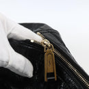 SAINT LAURENT Tragetasche Lackleder Schwarz Gold 175884 Auth bs33038-14