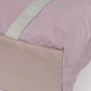 PRADA Tote Bag Nylon Pink Silver Auth bs33040-9