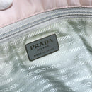 PRADA Tote Bag Nylon Pink Silver Auth bs33040-10