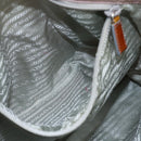 PRADA Tote Bag Nylon Pink Silver Auth bs33040-21