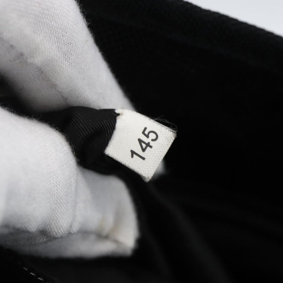 PRADA Tote Bag Nylon Cream Silver Auth bs33042