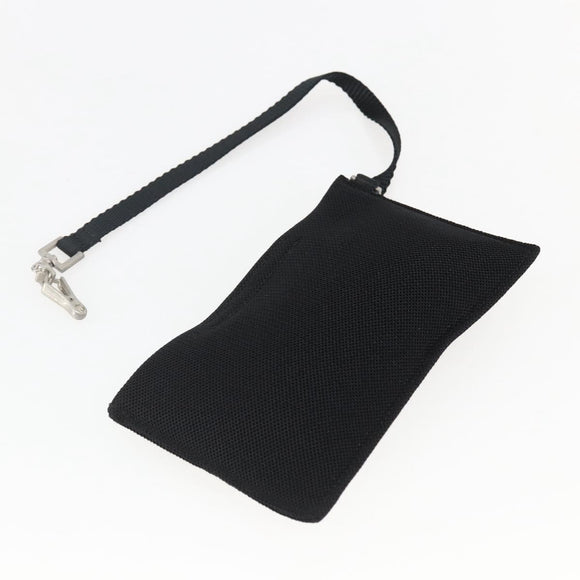 PRADA Tote Bag Nylon Cream Silver Auth bs33042