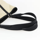 PRADA Tote Bag Nylon Cream Silver Auth bs33042-7