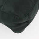 PRADA Tote Bag Nylon Khaki Silver Auth bs33043-15