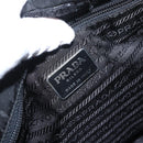 PRADA Tote Bag Nylon Khaki Silver Auth bs33043-17