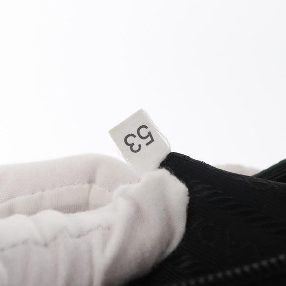 PRADA Tote Bag Nylon Khaki Silver Auth bs33043