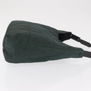 PRADA Tote Bag Nylon Khaki Silver Auth bs33043-3