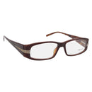 PRADA Glasses plastic Brown Auth bs33046-1