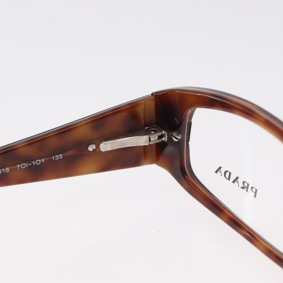 PRADA Glasses plastic Brown Auth bs33046