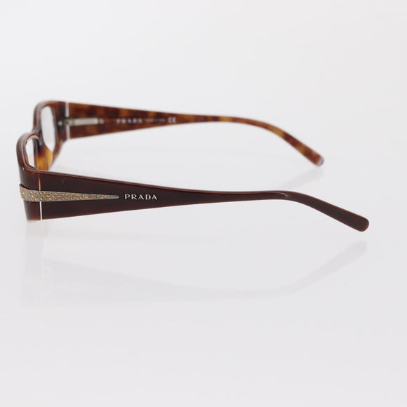 PRADA Glasses plastic Brown Auth bs33046