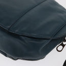 BOTTEGA VENETA INTRECCIATO Body Bag Leather Blue Auth bs33047-17