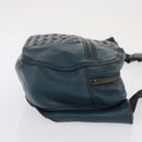 BOTTEGA VENETA INTRECCIATO Body Bag Leather Blue Auth bs33047-3