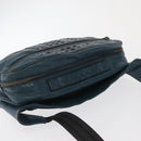 BOTTEGA VENETA INTRECCIATO Body Bag Leather Blue Auth bs33047-6