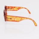 Christian Dior Sunglasses plastic 2 Set Brown Silver Auth bs33050-16