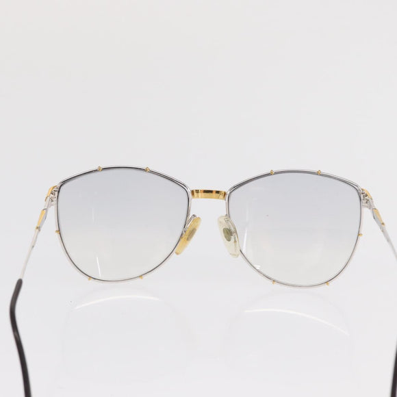 Christian Dior Sunglasses plastic 2 Set Brown Silver Auth bs33050