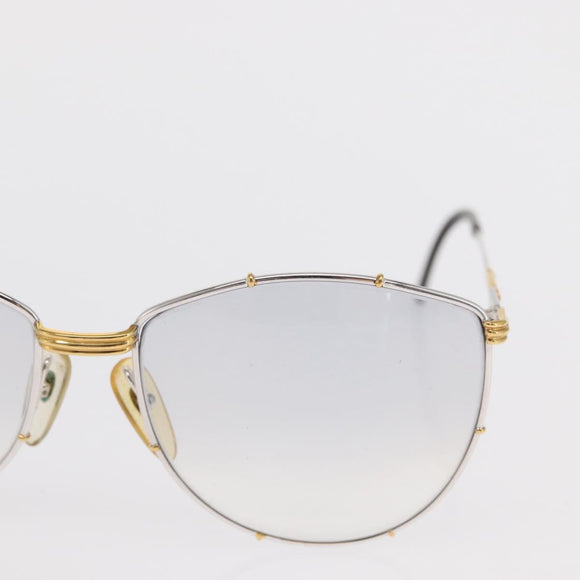 Christian Dior Sunglasses plastic 2 Set Brown Silver Auth bs33050