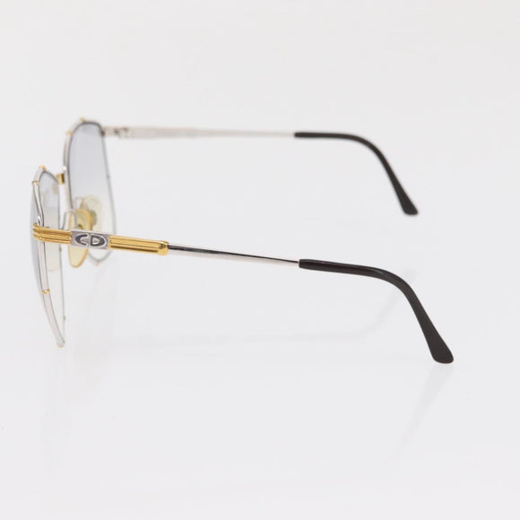 Christian Dior Sunglasses plastic 2 Set Brown Silver Auth bs33050
