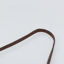 FENDI Zucca Canvas Hand Bag Brown Black Silver Auth bs33057-8
