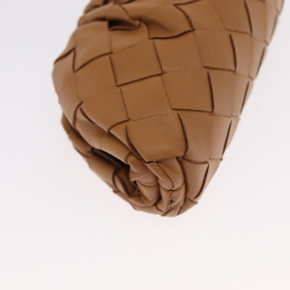 BOTTEGA VENETA INTRECCIATO Beutel Leder Beige Auth bs33059V