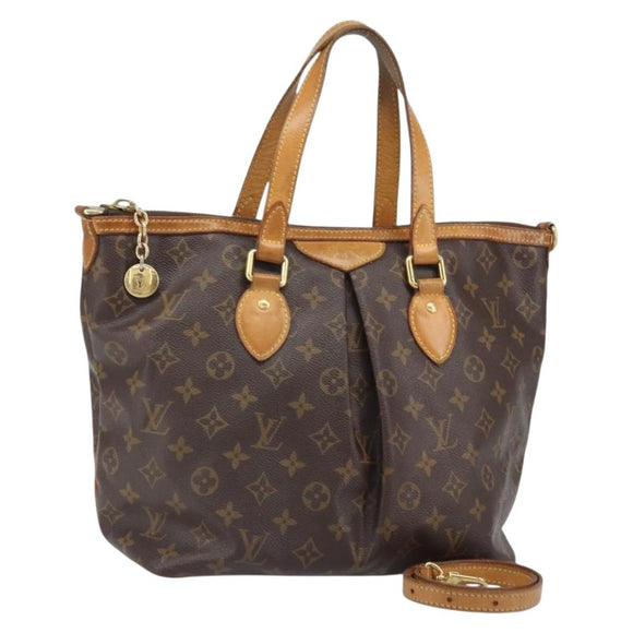 LOUIS VUITTON Monogram Palermo PM Tote Bag M40145 LV Auth bs33060
