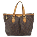 LOUIS VUITTON Monogram Palermo PM Tote Bag M40145 LV Auth bs33060-2