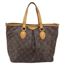 LOUIS VUITTON Monogram Palermo PM Tote Bag M40145 LV Auth bs33060-3