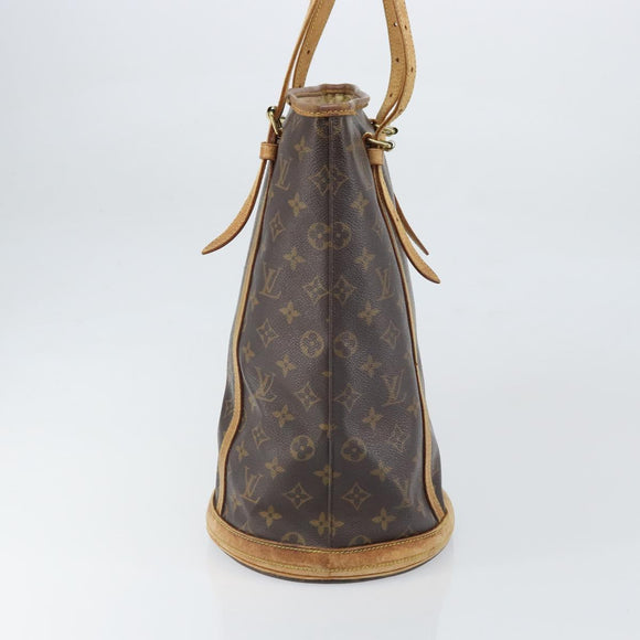 LOUIS VUITTON Monogram Bucket GM Shoulder Bag M42236 LV Auth bs33062