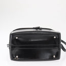 GUCCI Bamboo Vanity Hand Bag Patent 2way Black Silver 013 122 2491 Auth bs33063-5