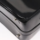 GUCCI Bamboo Vanity Hand Bag Patent 2way Black Silver 013 122 2491 Auth bs33063-18