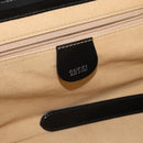 GUCCI Bamboo Vanity Hand Bag Patent 2way Black Silver 013 122 2491 Auth bs33063-20